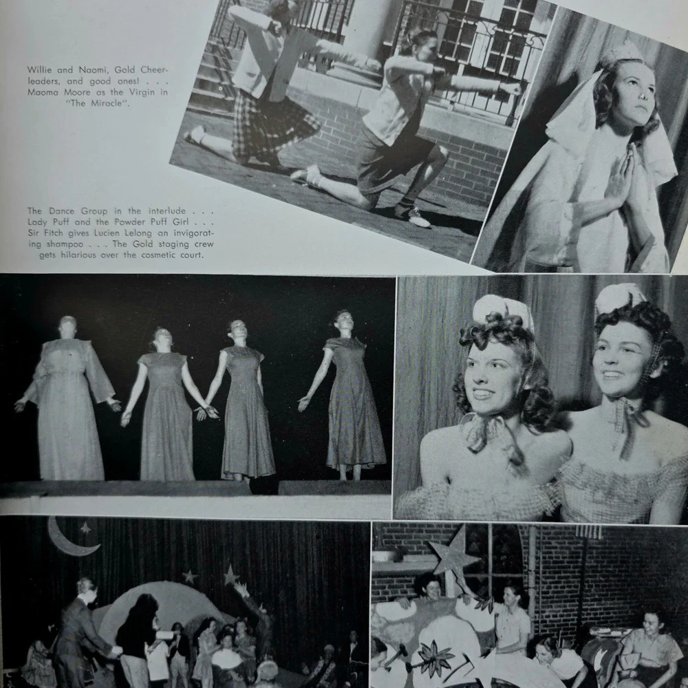 Vintage 1940s Yearbook Alabama All Women's College Technala Montevallo